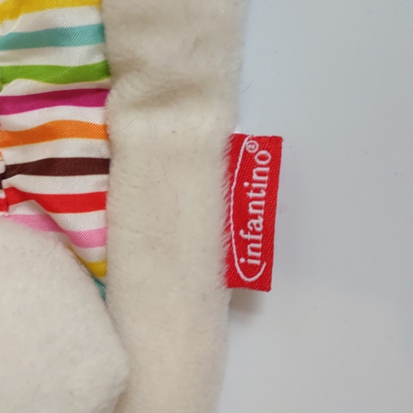 ✓Infantino Dog Puppy pup soft lovey rattle teether Soft baby toy 7in - Picture 8 of 14